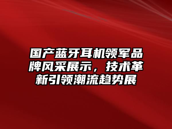 國產藍牙耳機領軍品牌風采展示，技術革新引領潮流趨勢展